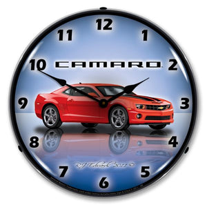 2010-2015 Chevrolet Camaro LED Clock. G5 Victory Red