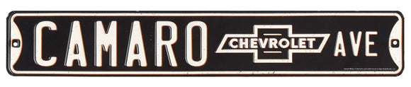 1967-2020 Chevrolet Camaro Die Cut Embossed Tin - Camaro St Sign