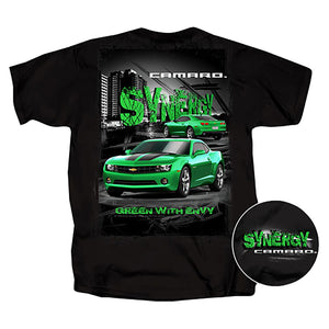 1967-2021 Chevrolet Camaro T-Shirt - Green W/Envy Synergy Black - XL