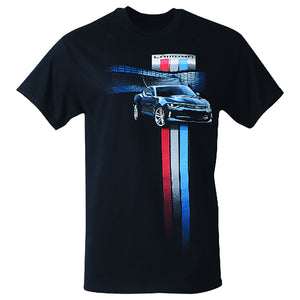 1967-2021 Chevrolet Camaro T-Shirt - New Racing Stripe Black - Small