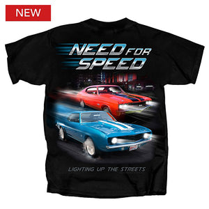 1967-2021 Chevrolet Camaro T-Shirt - Need For Speed Black, S