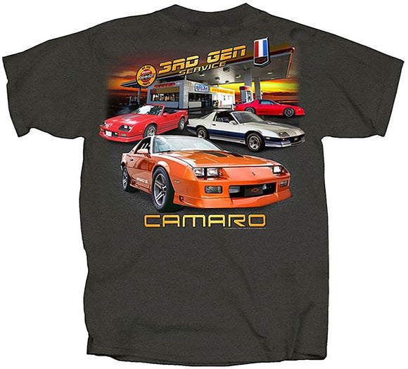 1982-1992 Chevrolet Camaro T-Shirt - Third Gen Garage Gray, S