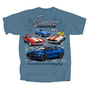 1967-2021 Chevrolet Camaro T-Shirt - Can Never Have Too Many Blue, S