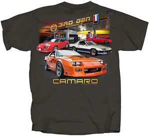 1982-1992 Chevrolet Camaro T-Shirt - Third Gen Garage Gray, XXL