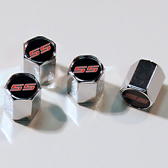 1967-2021 Chevrolet Camaro Valve Stem Caps - SS Logo