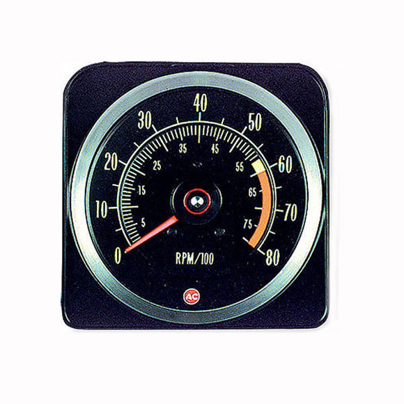 1969-1969 Chevrolet Camaro In-Dash Tach Z-28 8000/6000 Redline