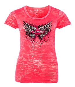 1966-2023 Chevrolet Camaro Ladies Wings T-Shirt - Medium