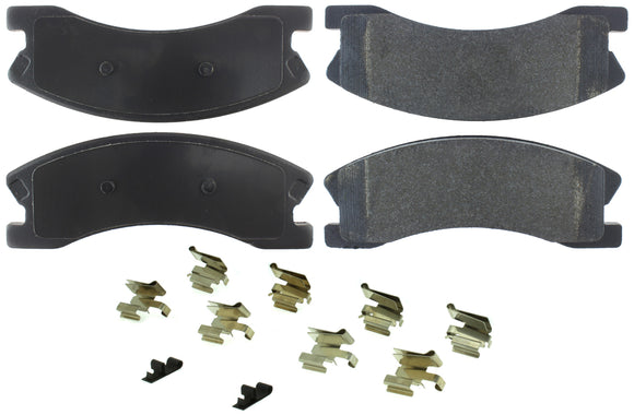 Posi-Quiet Semi-Metallic Brake Pads with Hardwar