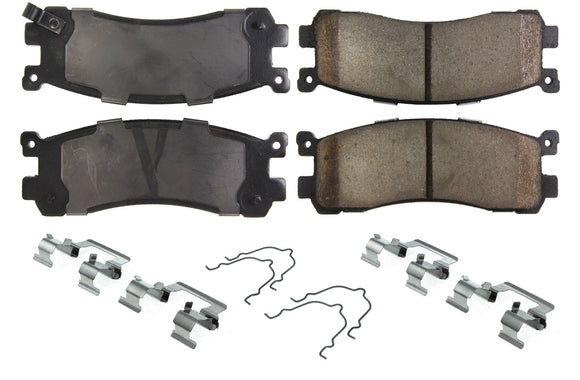 Posi-Quiet Ceramic Brake Pads with Shims and Har