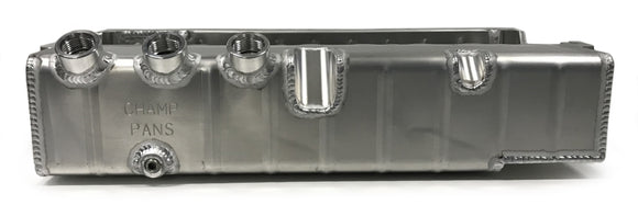 SBC Alum. DS Oil Pan 3 O-Ring Ports 4.25 Deep