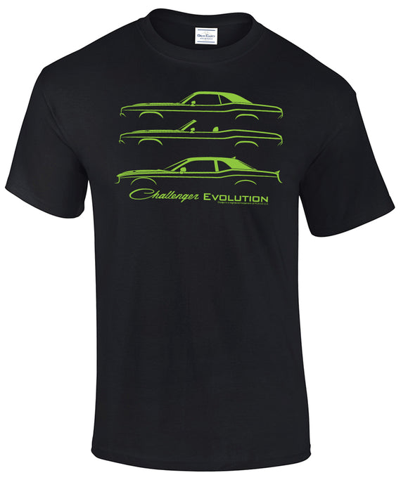 1969-2022 Dodge Challenger T-Shirt Evolution Black M