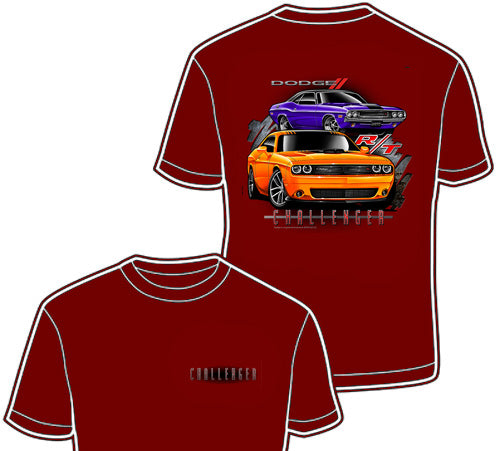 1969-2022 Dodge Challenger T-Shirt II Red L