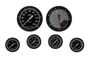 Autocross Grey 6 Gauge Set 2-5/8 Full Sweep