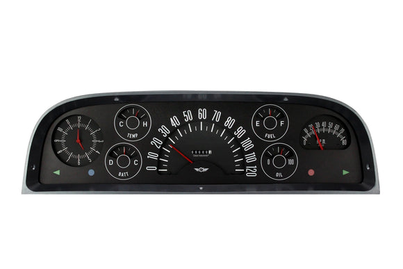 60-63 Chevy Truck Gauge Set Black