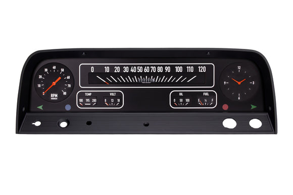 64-66 Chevy Truck Cluster Black