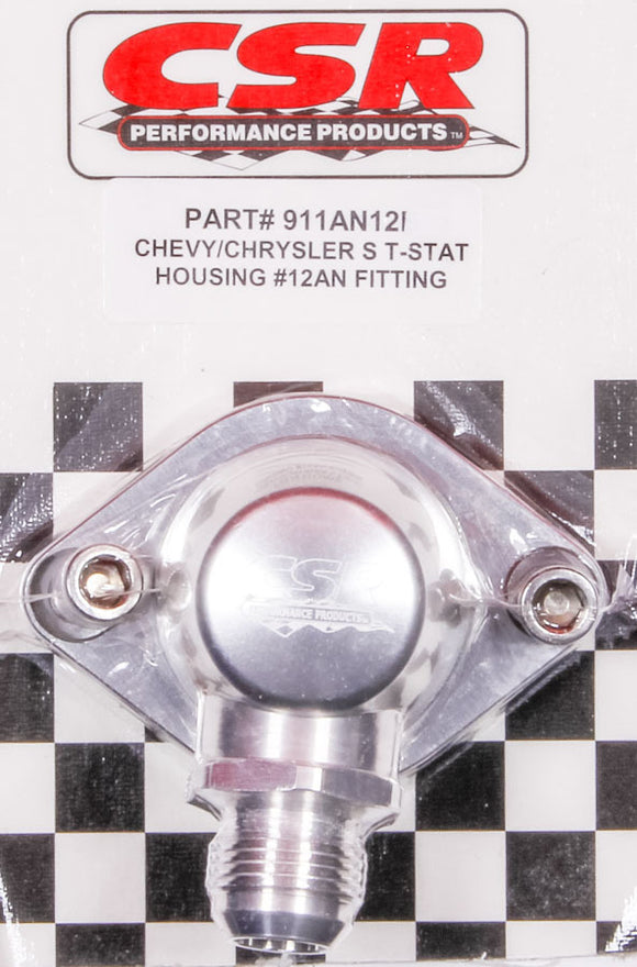 Chevy Swivel Thermostat Housing - Clear