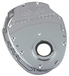 SBC Billet Timing Cover 2-Piece - Clear Anodized