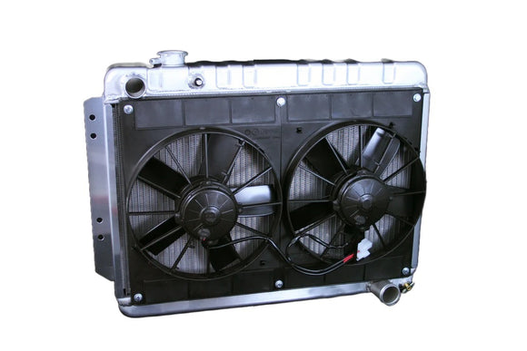 Radiator w/Fans Impala 59-64 Manual Trans Raw