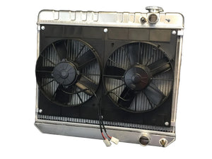 Radiator w/Fans Nova LS 73-74 Manual Trans Raw