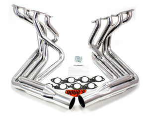 BBC Side Mount Headers - Silver - 63-82 Vette