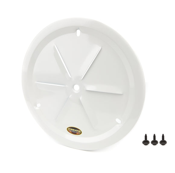 Wheel Cover Louver Vent Alum Bolt 15in White