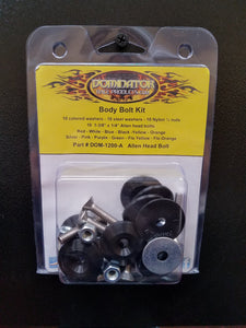 Body Bolt Kit Black Allen Head