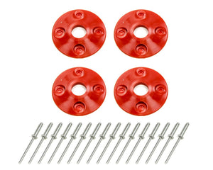 Scuff Plate Plastic 4pk Red