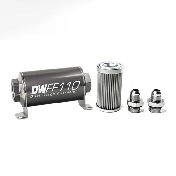 In-line Fuel Filter Kit 8an 10-Micron