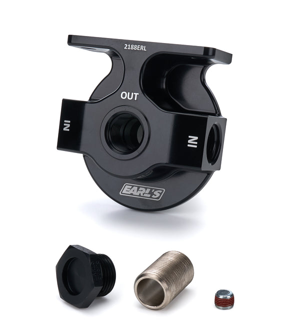 Billet Remote Oil Filter Mount - Lightweight