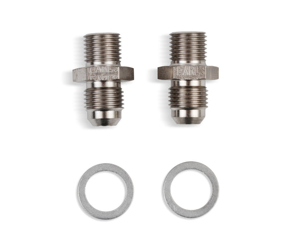 6an Male to 1/4-18 NPSM Adapter Fittings 2pk