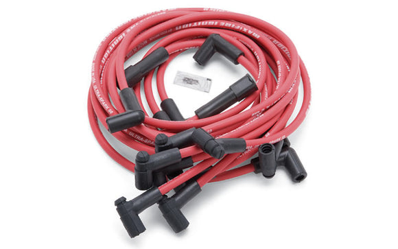 Max Fire Plug Wire Set SBC w/HEI 90 Degree Red