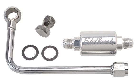 Polished Fuel Line & Filter Kit