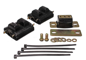 SBC Motor & Trans Mount Kit Zinc Finish Black