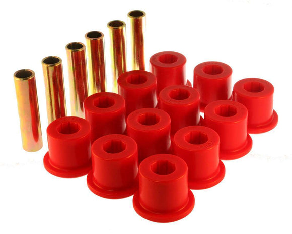 Chevy Rear Spring Bushing Set Red