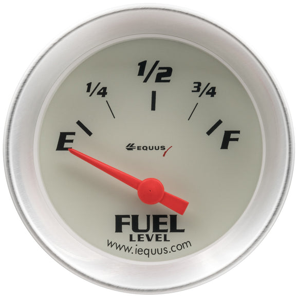 2.0 Dia Fuel Level Gauge Silver