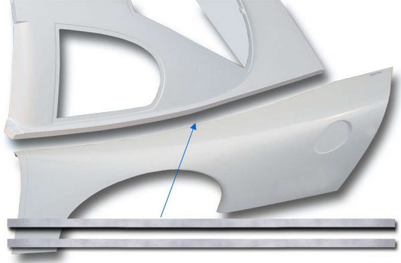 Backup Plate Kit Roof to Quarter Panel