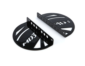 Spoiler End Plates MD3 Black  (Pair)