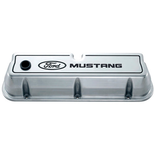 Die Cast Alm Valve Cover Set w/Mustang Logo