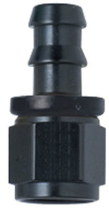 Hose Fitting #4 Straight Push Lock Black