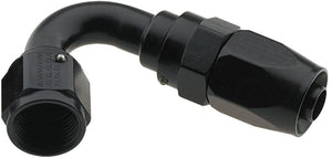 Hose Fitting #4 120 Deg Pro-Flow Black