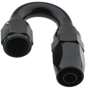 Hose Fitting #12 180 Deg Pro-Flow Black