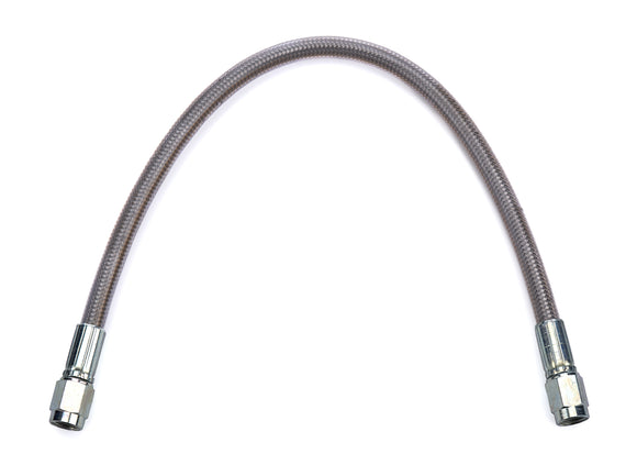 #3 PTFE 12in Hose Clear Cover 3an Female St