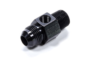 #8 X 3/8MPT Inline Gauge Adapter Fitting Black