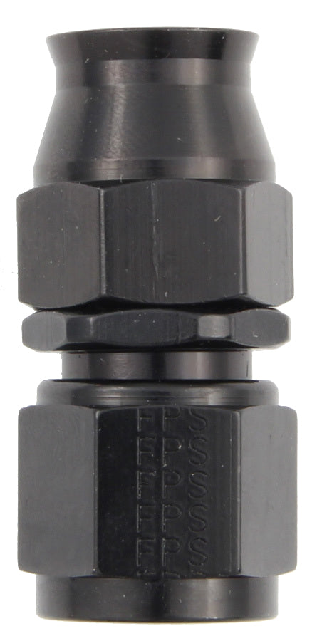 Hose Fitting #6 Straight PTFE Black