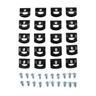 Rear Window Reveal Molding Clip Set; 40 Pieces; 68-70 Roarrunner; Satellite; Coronet; Suber Bee; Belvedere; Gtx; Sedan; Hardtop Models Only