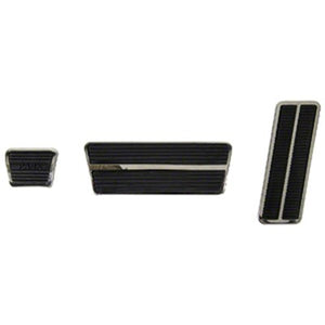 Pedal Pad Kit; 6-Pieces; Automatic Without Disc With Trim; 68 'X'; 68 Camaro; Firebird