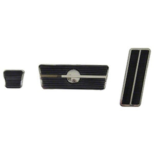 Pedal Pad Kit; 6 Pieces; Automatic With Disc With Trim; 69-71 Nova; 69 Camaro