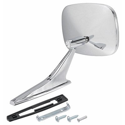 Outside Sideview Mirror; Rh; With Rib; 68-69 Camaro; 69 Chevelle; 69-72 El Camino; 68-70 Impala; 68 Firebird