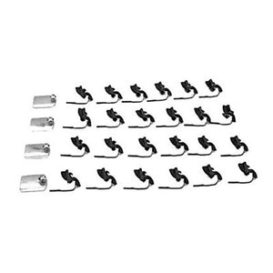 Body Molding Clip Set; Lower; Contains Clips With Nylon Washers; End Plates & Screws; 68 Camaro Rs 