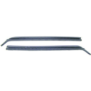 Quarter Glass Weatherstrip; Lh/Rh Pair With Steel Inserts; 67-69 Camaro; Firebird